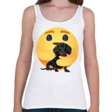 PRINTFASHION Tacskó - Női atléta - Fehér női trikó