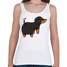 PRINTFASHION Tacskó - Női atléta - Fehér