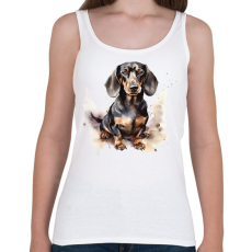 PRINTFASHION Tacskó  - Női atléta - Fehér