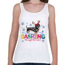 PRINTFASHION Tacskó - Női atléta - Fehér