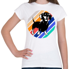 PRINTFASHION Tacskó - Női póló - Fehér női póló