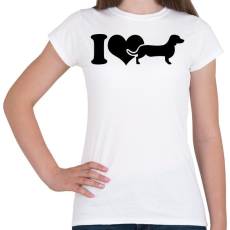 PRINTFASHION Tacskó - Női póló - Fehér