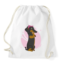 PRINTFASHION Tacskó - Sportzsák, Tornazsák - Fehér tornazsák