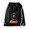 PRINTFASHION Tacskó tökkel - Sportzsák, Tornazsák - Fekete