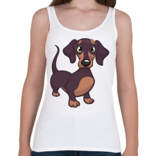 PRINTFASHION Tacskós póló - Női atléta - Fehér női trikó