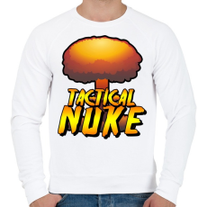 PRINTFASHION Tactical Nuke - Férfi pulóver - Fehér