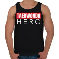 PRINTFASHION TAEKWONDO HERO - Férfi atléta - Fekete atléta, trikó