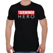 PRINTFASHION TAEKWONDO HERO - Férfi póló - Fekete férfi póló