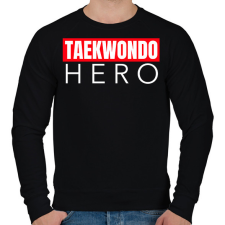 PRINTFASHION TAEKWONDO HERO - Férfi pulóver - Fekete férfi pulóver, kardigán