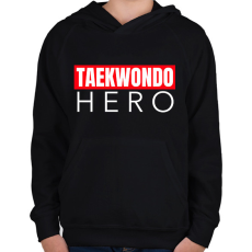 PRINTFASHION TAEKWONDO HERO - Gyerek kapucnis pulóver - Fekete