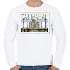 PRINTFASHION Taj Mahal - Férfi pulóver - Fehér férfi pulóver, kardigán