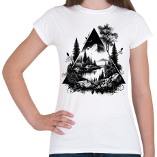 PRINTFASHION Tájkép - Női póló - Fehér