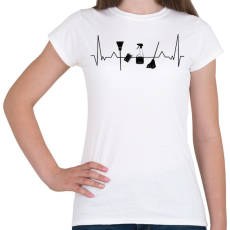 PRINTFASHION Takarító EKG - Női póló - Fehér