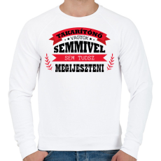 PRINTFASHION Takarítónő vagyok - Férfi pulóver - Fehér