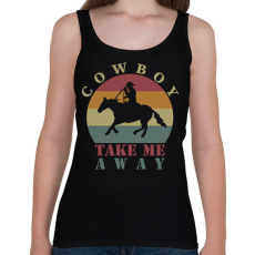 PRINTFASHION Take me away - Női atléta - Fekete