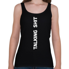 PRINTFASHION Talking shit - fehér - Női atléta - Fekete