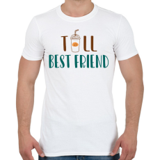 PRINTFASHION Tall best friend - Férfi póló - Fehér