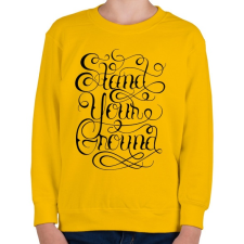 PRINTFASHION Talpon állni - Gyerek pulóver - Sárga gyerek pulóver, kardigán