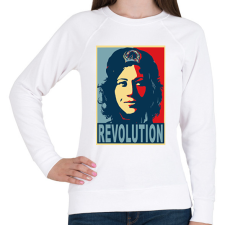 PRINTFASHION tamara_gevara01_2 - Női pulóver - Fehér női pulóver, kardigán