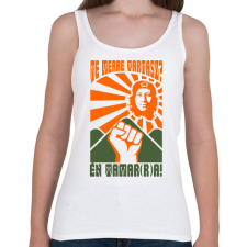 PRINTFASHION tamara_gevara02_2Q - Női atléta - Fehér női trikó