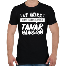 PRINTFASHION Tanár hang - Férfi póló - Fekete férfi póló