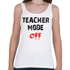 PRINTFASHION TANÁR MÓD KI - Női atléta - Fehér női trikó