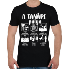 PRINTFASHION Tanári pálya mások szerint - Férfi póló - Fekete