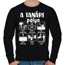 PRINTFASHION Tanári pálya mások szerint - Férfi pulóver - Fekete