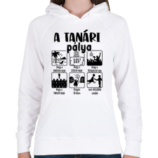 PRINTFASHION Tanári pálya mások szerint - Női kapucnis pulóver - Fehér női pulóver, kardigán