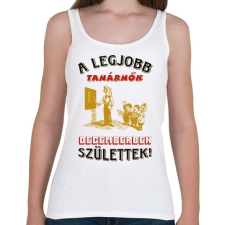 PRINTFASHION Tanárnő szülinapja december - Női atléta - Fehér női trikó