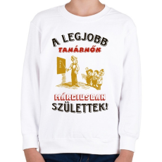 PRINTFASHION Tanárnő szülinapja március - Gyerek pulóver - Fehér