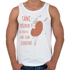 PRINTFASHION Tánc közben - Férfi atléta - Fehér