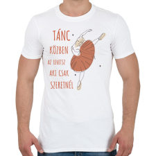 PRINTFASHION Tánc közben - Férfi póló - Fehér férfi póló