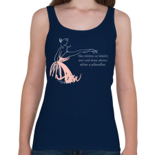 PRINTFASHION Tánc - Női atléta - Sötétkék női trikó