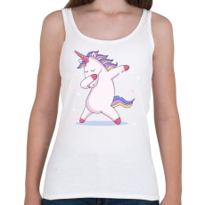 PRINTFASHION Táncoló unikornis - Női atléta - Fehér