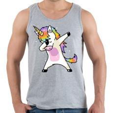 PRINTFASHION Táncos unikornis - Férfi atléta - Sport szürke