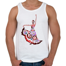 PRINTFASHION Táncosnő - Férfi atléta - Fehér