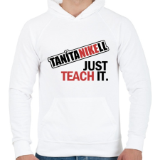 PRINTFASHION tanítanikell - Férfi kapucnis pulóver - Fehér női pulóver, kardigán