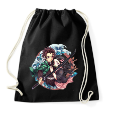 PRINTFASHION Tanjiro én Nezuko - Sportzsák, Tornazsák - Fekete tornazsák