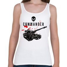 PRINTFASHION Tank Commander - Női atléta - Fehér