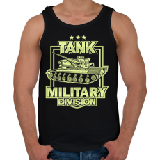PRINTFASHION Tank - Férfi atléta - Fekete