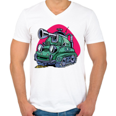 PRINTFASHION Tank - Férfi V-nyakú póló - Fehér