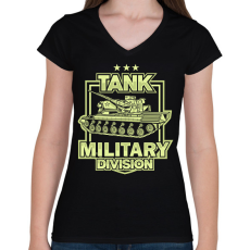 PRINTFASHION Tank - Női V-nyakú póló - Fekete