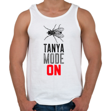 PRINTFASHION TANYA MODE ON - Férfi atléta - Fehér atléta, trikó
