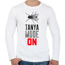 PRINTFASHION TANYA MODE ON - Férfi hosszú ujjú póló - Fehér férfi póló