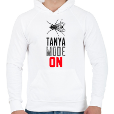 PRINTFASHION TANYA MODE ON - Férfi kapucnis pulóver - Fehér férfi pulóver, kardigán