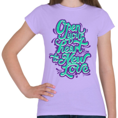 PRINTFASHION Tárd ki a szíved - Női póló - Viola