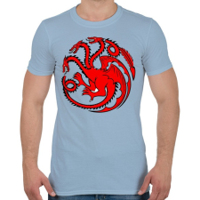 PRINTFASHION Targaryen címer - Férfi póló - Világoskék férfi póló