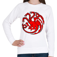 PRINTFASHION Targaryen címer - Női pulóver - Fehér