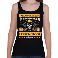 PRINTFASHION Targoncás legenda - Női atléta - Fekete